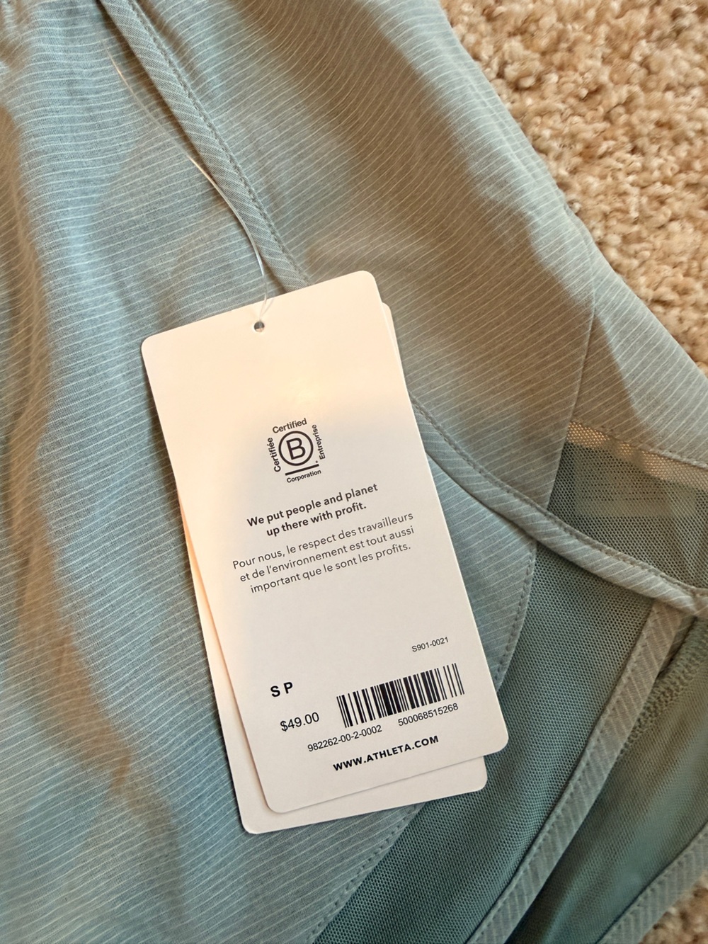 ATHLETA Mesh Racer Run Short - Picture 5 of 8